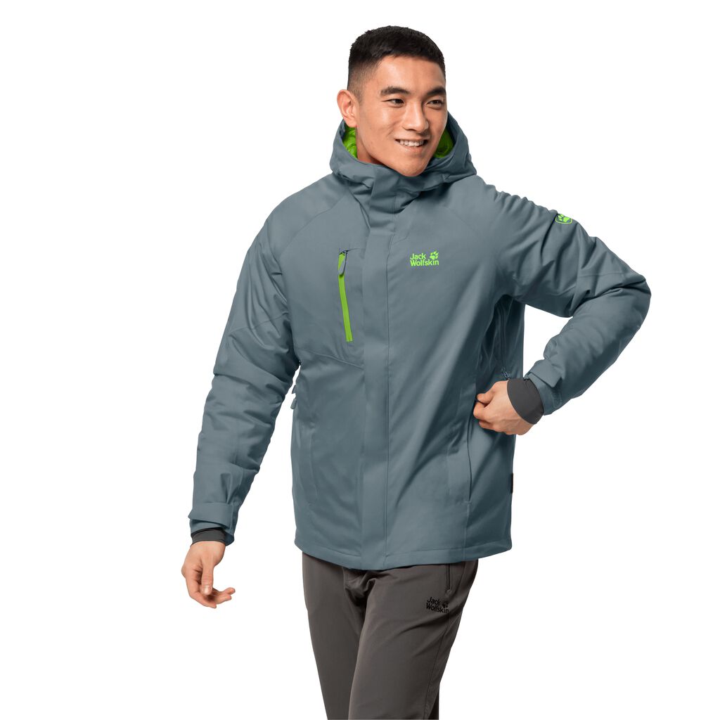 Jack Wolfskin TROPOSPHERE Férfi Télikabát Szürke - JYPEUO-509